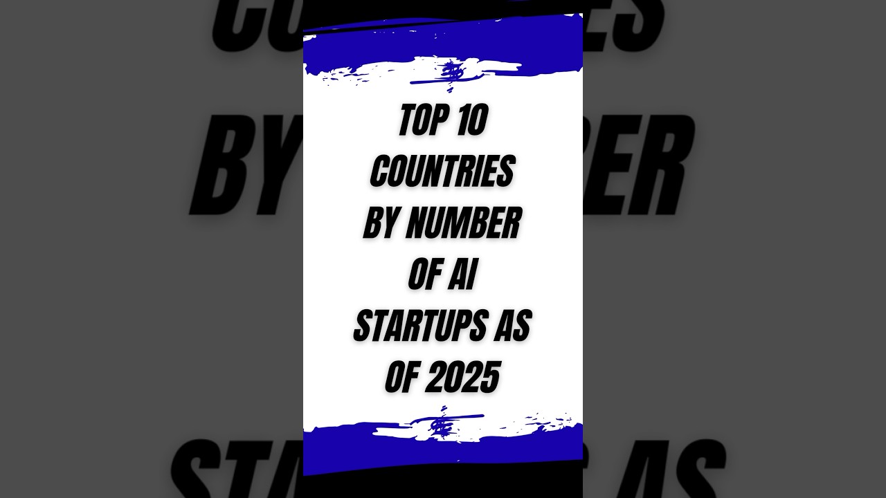 Top 10 countries by no of AI startups !