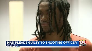 Man Pleads Guilty to Shooting Officer