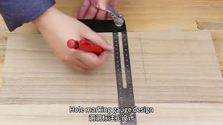5Adjustable Combination Square Ruler Aluminum Alloy Handle Angle Finder for Carpenter Measuring Tool