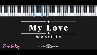 My Love - Westlife (KARAOKE PIANO - FEMALE KEY)