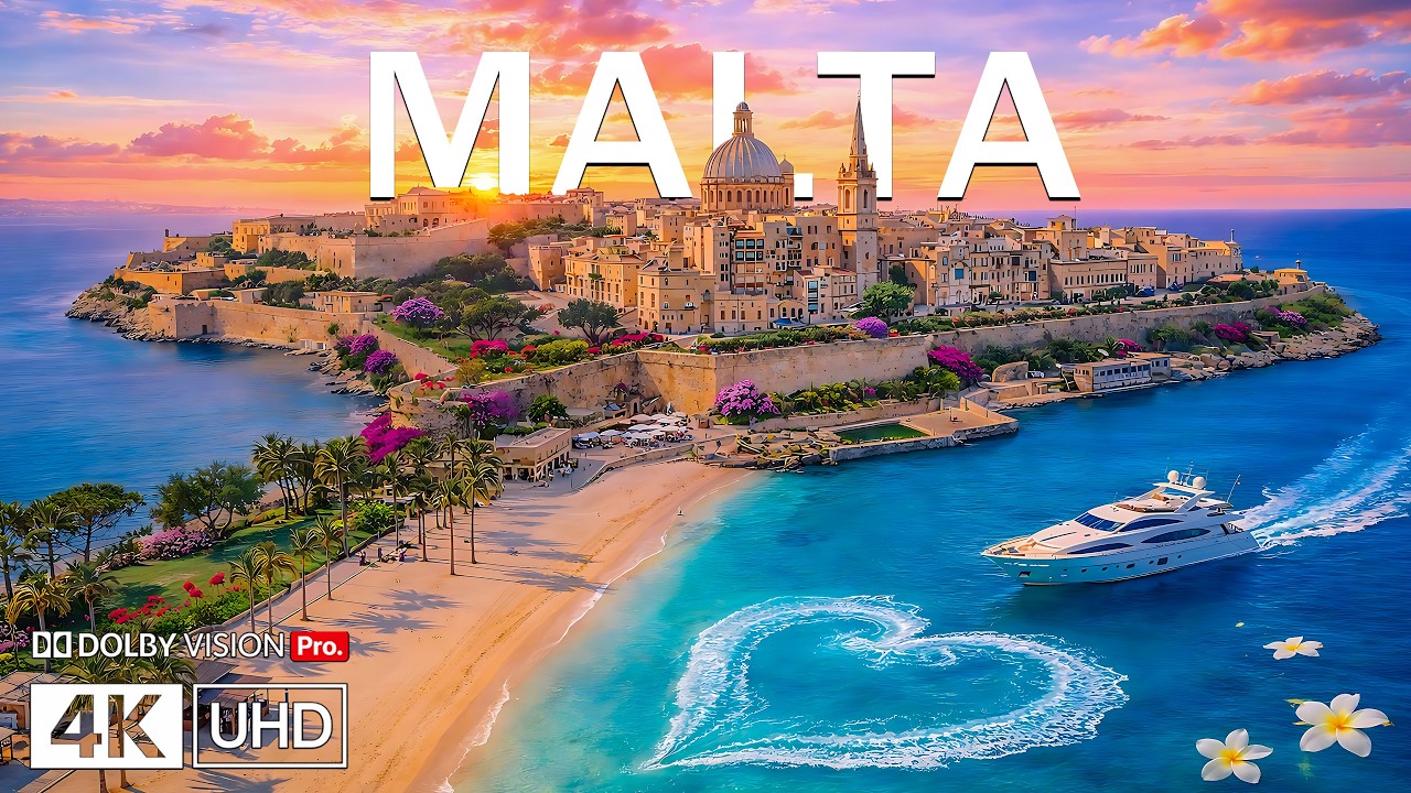 Wonders of Malta 🇲🇹 Drone Coastlines & Blue Coves | Deep House Chill Morning Vibes 4K for Smart TV