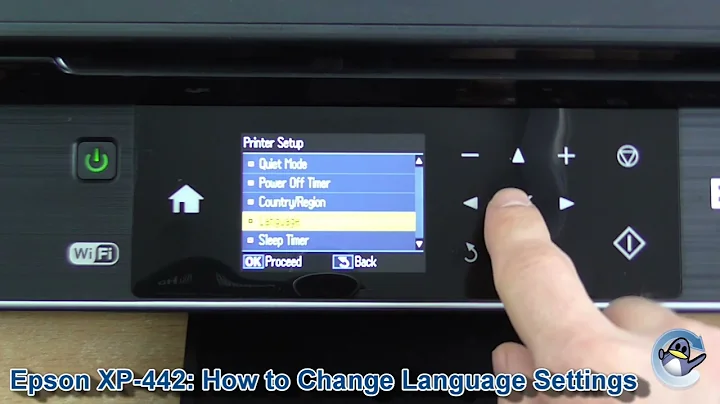 Epson Expression Home XP-442/XP-445: How to Change the Language on Your Printer