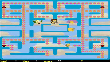 THE SIMPSONS ANOTHER MUSIC FLASH PACMAN ONLINE PAC MAN CLONE FROM  PACMANGAME ORG MACROMEDIA