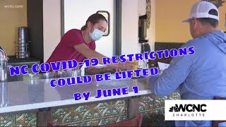 NC expected to lift COVID-19 restrictions by June 1