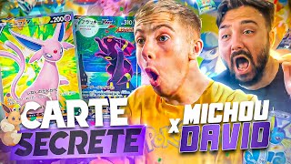 DAVID LAFARGE Feat MICHOU ! OUVERTURE DE CARTES POKEMON SECRETE RARE EEVEE HEROES !