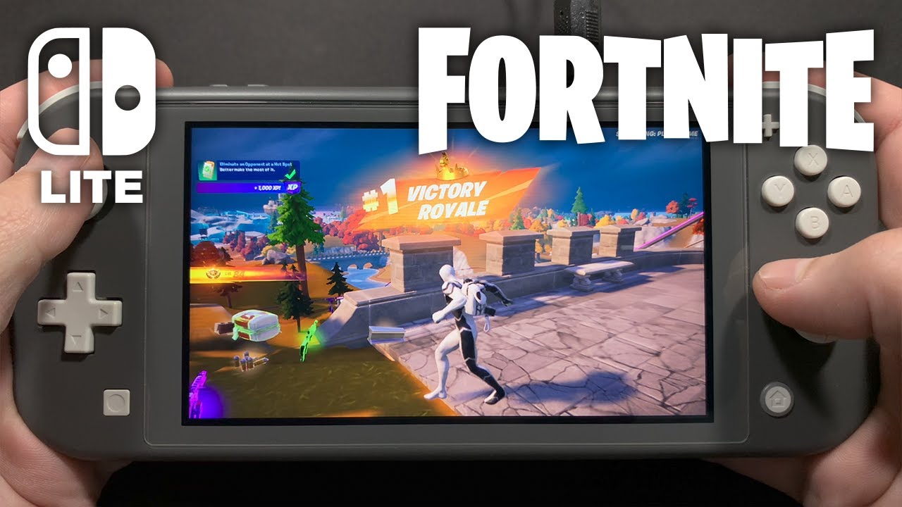 Chapter 4 Season 2 Fortnite on Nintendo Switch LITE Gameplay