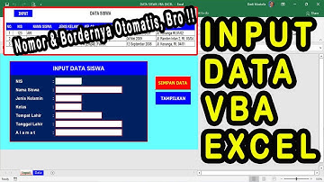 Cara Input Data dengan VBA Excel