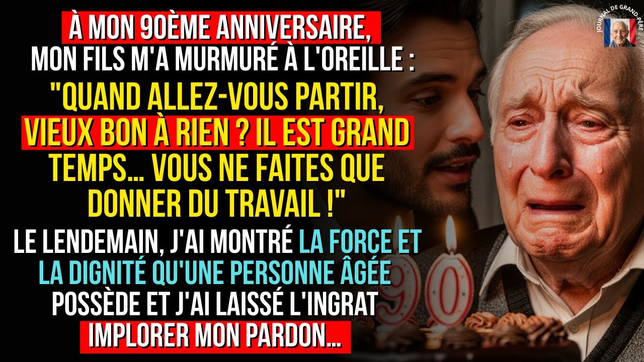 À 90 ans, mon fils m’a humilié… le lendemain, il a imploré mon pardon !