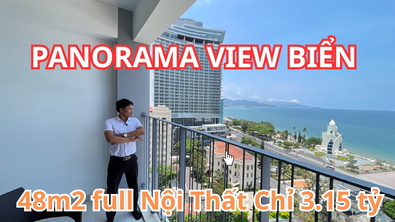 Siêu Hiếm !!   Căn Hộ Panorama Nha Trang View Trực Diện Biển 48m2 Full Nội Thất Giá Cức Tốt