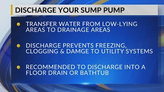 City of Bismarck urges responsible Sump Pump discharge