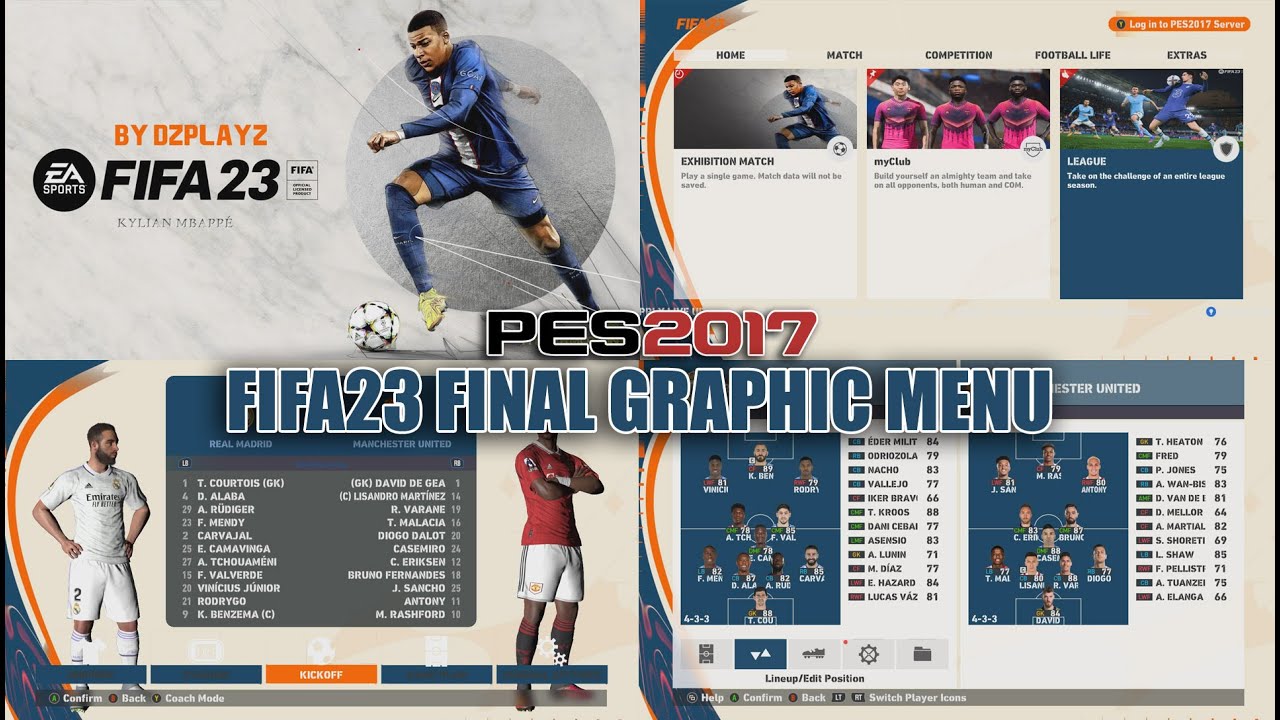 PES Social on X: PES 2017, FIFA 21 GRAPHIC MENU v1.0.0 -   PES2017