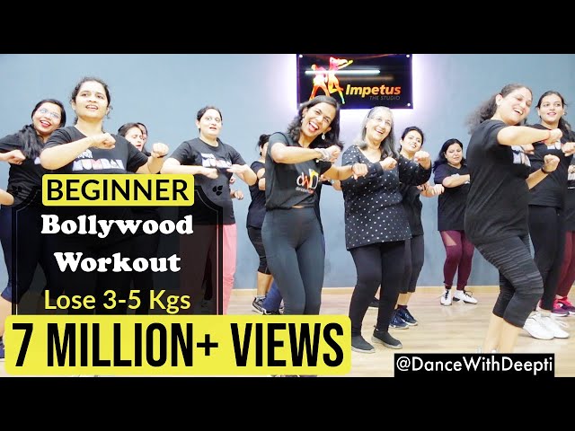 30mins Daily - Beginner Bollywood Dance Workout | Bumro Mix 2.0| Lose weight 3-5kgs #dancewithdeepti class=