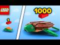 LEGO TURTLE From 1 to 1000 Parts | Comparison