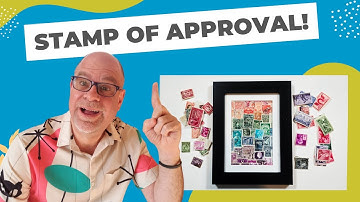 Creating Abstract Art with Postage Stamps | Color Gradient Collage Tutorial