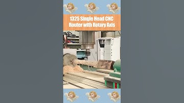 UBO 1325 single head cnc router with rotary axis#cncmachine #woodworking