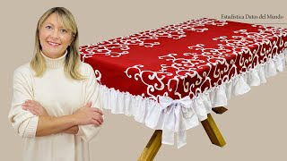 Adjustable Table Cloth With Ruffle and Bows That You Will Fall In Love