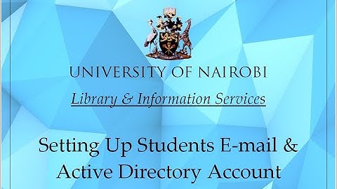 Setting Up UoN Student