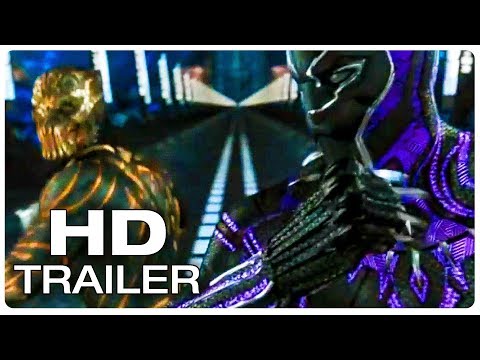 BLACK PANTHER Movie Clip Black Panther vs Golden Jaguar + Trailer (2018) Marvel 