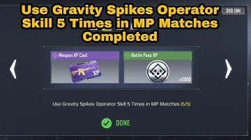 Use Gravity Spikes Operator Skill 5 Times in MP Matches | Thrill of the Skill COD Mobile