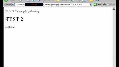 HTML Injection Example