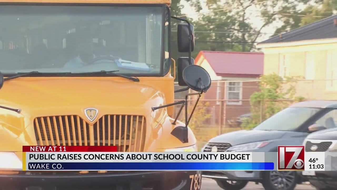 Wake County schools budget draws concerns from public YouTube