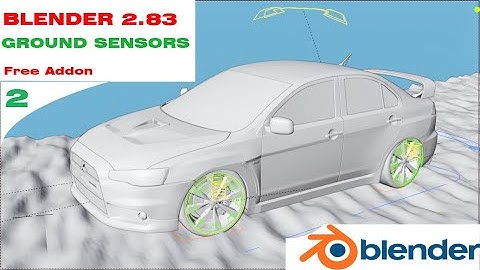 Rigacar Ground Sensors Tutorial Blender 2.83 ( FREE ADDON)