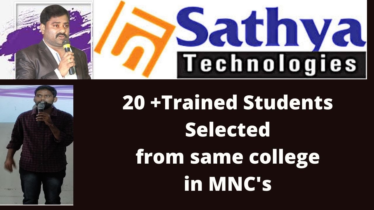 20 Trained Students Selected for Mncs from same college - YouTube