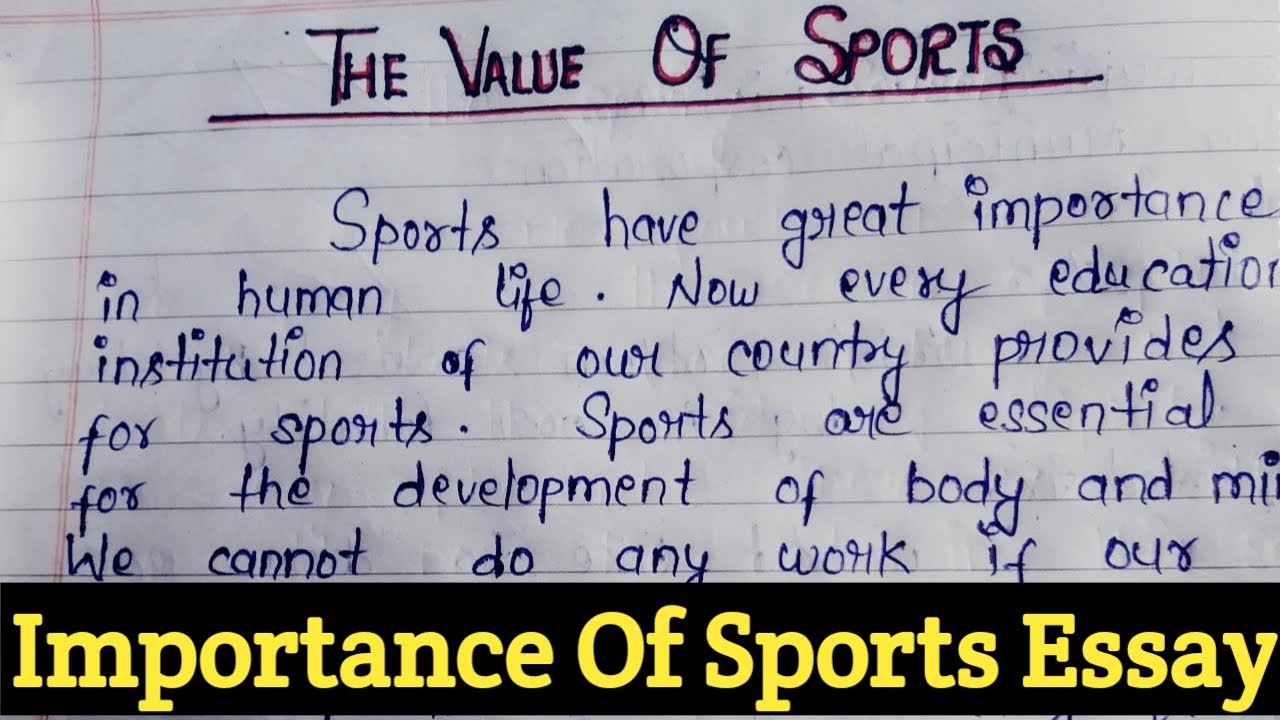 sport in human life essay