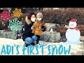 Baby&#39;s First Snow ㅣLife in South Korea