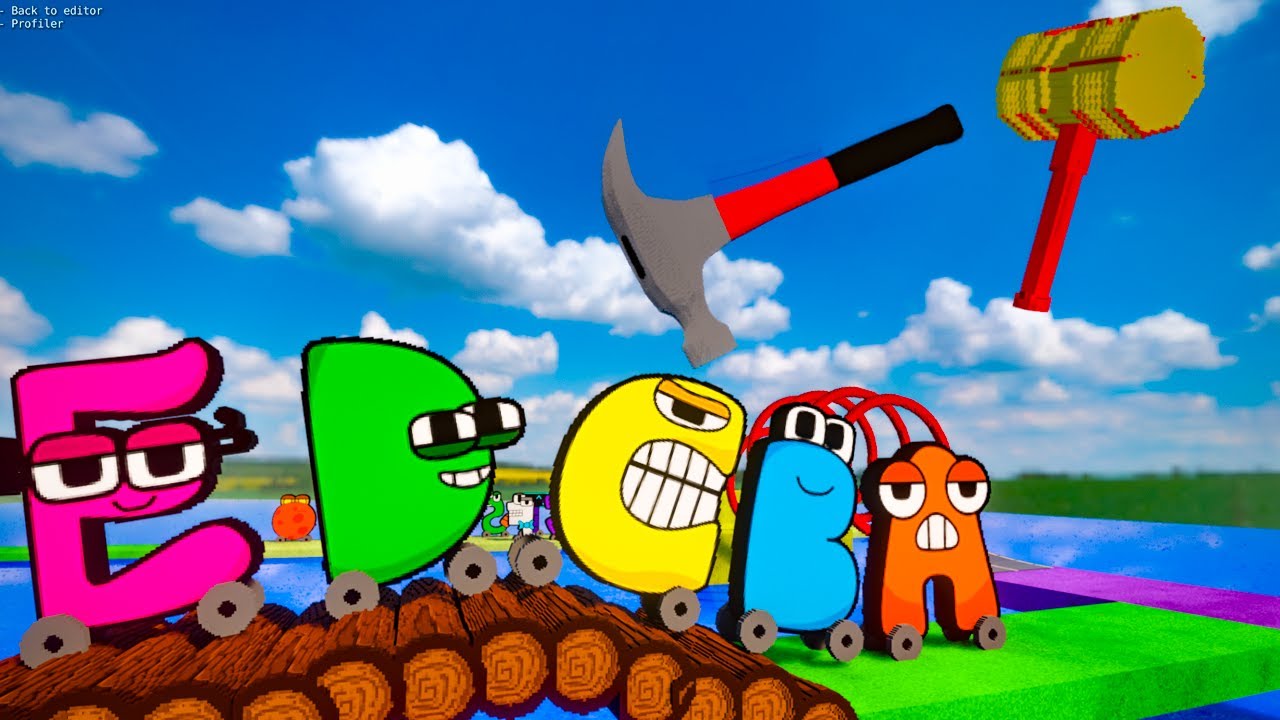 FRENCH Alphabet Lore vs OBSTACLE COURSE | Teardown