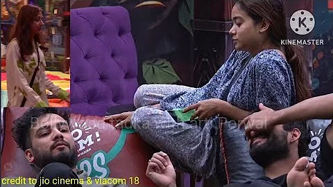 Bigg Boss OTT 2 Live:Elvish Yadav cute Masti on Jiya Shankar wo nagin ma sapera Manisha Rani ma tera