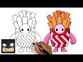 How To Draw French Fries Skin | Fall Guys