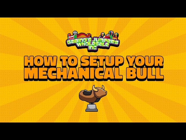How To Setup Your Mechanical Bull | Gabino's Jumpers | English Subtitles