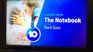 The Notebook 10 Back Soon Screen