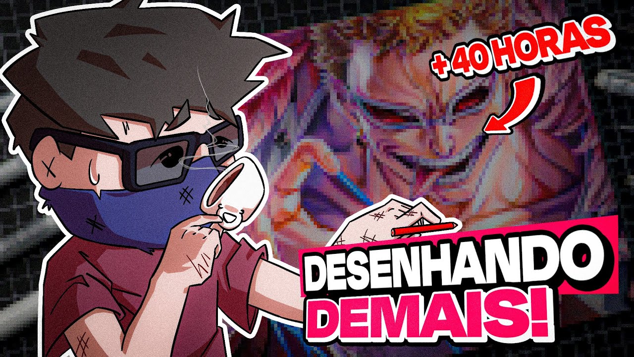 PASSEI 40 HORAS em UM DESENHO e DESCOBRI UM SEGREDO!