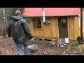 Life in an Off -Grid Cabin - YouTube