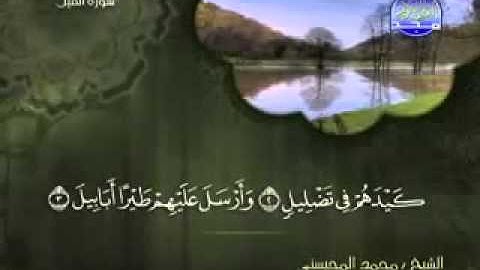 سورة الفيل كاملة الشيخ محمد المحيسني