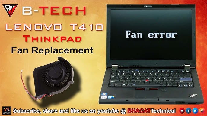 Flad hårdtarbejdende Forstyrre Lenovo Thinkpad T410 FAN-error repair - Method 1 - YouTube