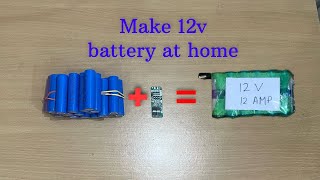 12v की बैटरी कैसे बनाए ? How to make 12 volt lithium battery at home | #viral #project