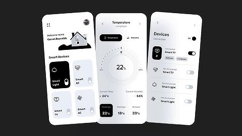 Modern Smart Home UI | Dribbble Design Clone | Flutter UI | Flutter Tutorial