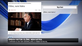 Orbán Viktor: előre, nem hátra