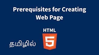 Creating a web page explained in tamil ...