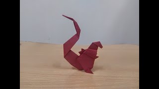 Origami Shin Godzilla Easy - How To Make A Paper Shin Godzilla Easy