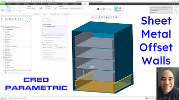 Creo Parametric - Sheet Metal - Offset Walls | Primary Walls