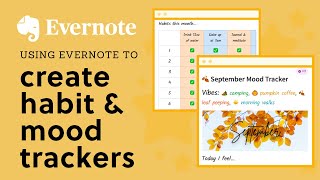 How to use Evernote to create monthly habit and mood trackers screenshot 1