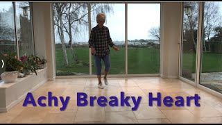 Achy Breaky heart 4 wall beginner level line  dance