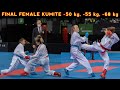 Final female kumite 50 kg 55 kg 68 kg  karate 1 series pamplona 2022  wkf karate kumite 2022