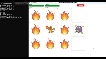 Pokemon Battle Game using C# and C++