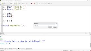 EVA Prinzip - Programmierung mit Python