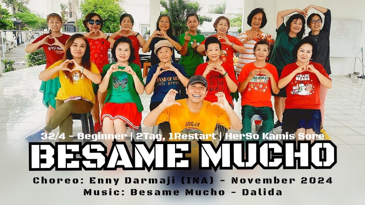 Besame Mucho Line Dance | Beginner | @ennydarmaji1143 (INA) Besame Mucho Line Dance | Beginner | @ennydarmaji1143 (INA)